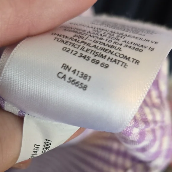 Ralph Lauren Men's Lavender Checkered Shirt - Picture 6 of 8